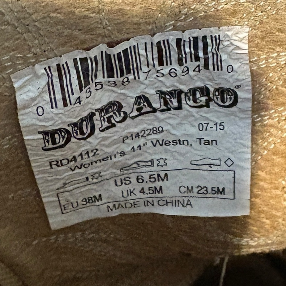 Durango Brown Heeled Boots - Picture 10 of 15